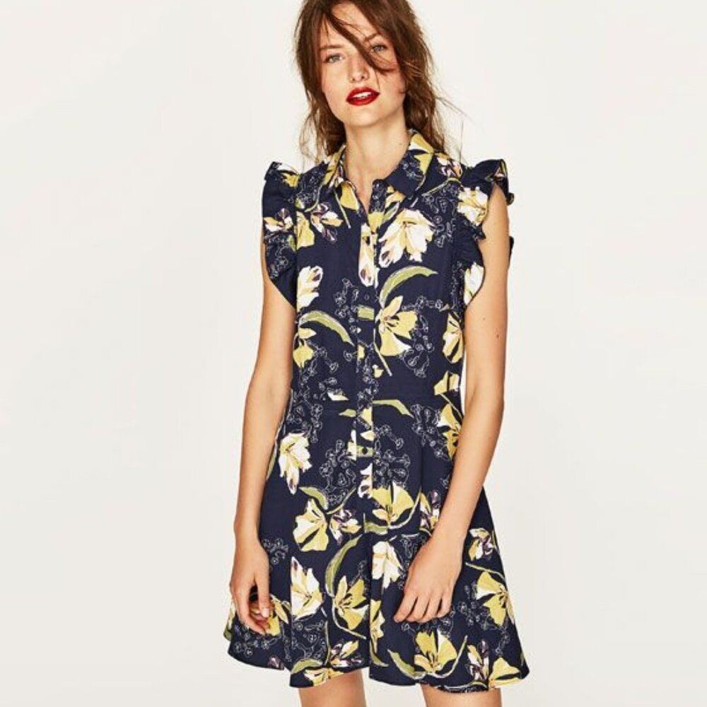 NEW ZARA Ruffle Shorts Romper Coquette CottageCore Peasant MilkMaid Jumpsuit